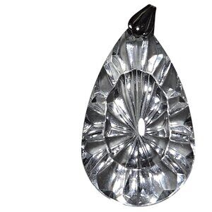 Elegant Crystal Teardrop Pendant Prism Silver Cap Fashion Jewelry Women DIY